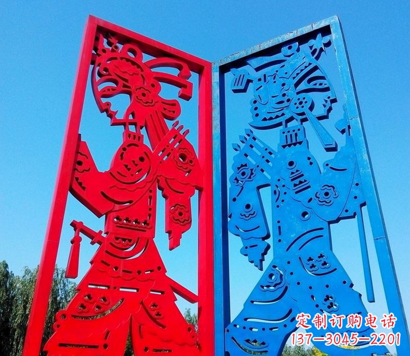 益阳精美的皮影戏雕塑