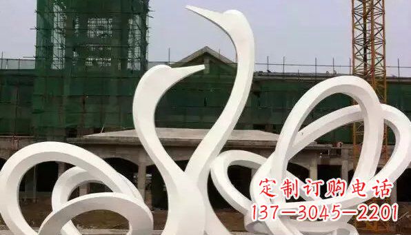 益阳不锈钢天鹅雕塑给人以美丽的感受