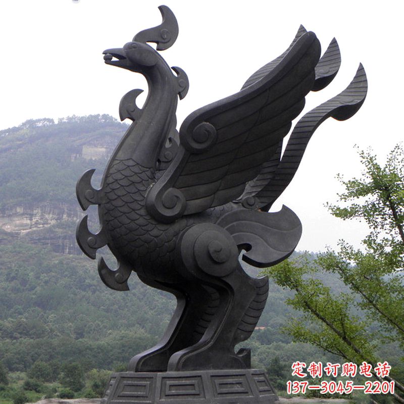 益阳凤凰铜雕传承古神兽之美