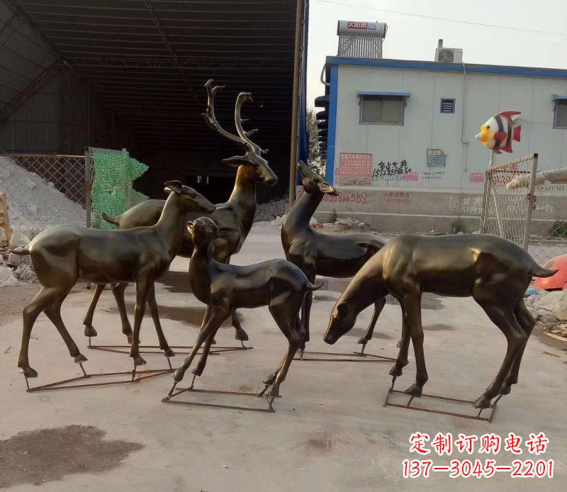 益阳鹿雕塑抽象之美