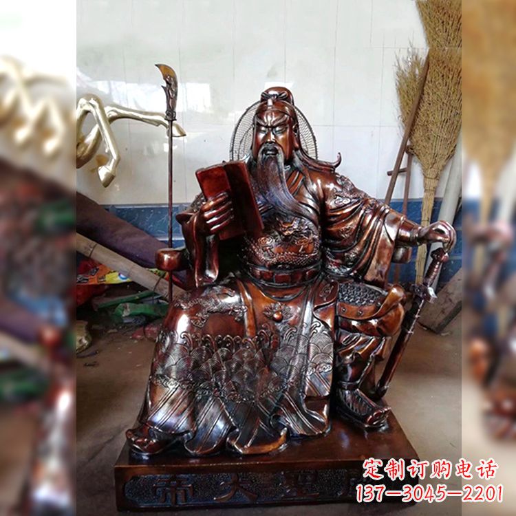 益阳纯铜关公关圣大帝神像