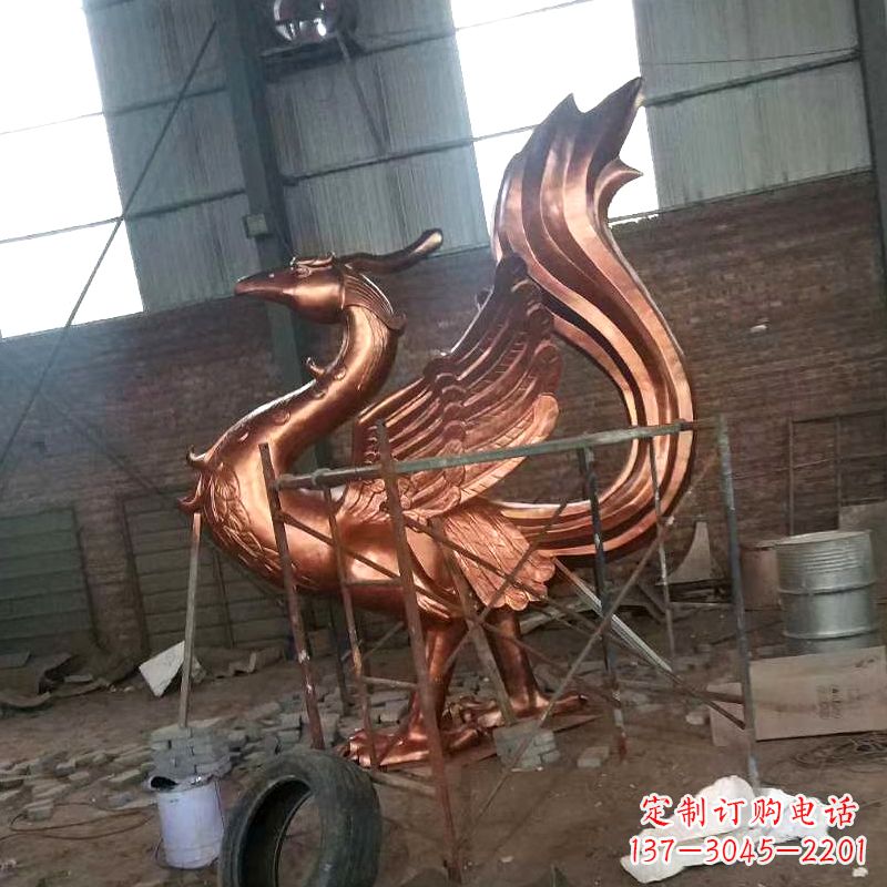 益阳朱雀神兽纯铜陵光神君雕塑