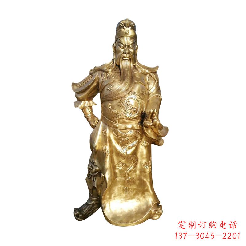 益阳抒写三国历史关羽雕塑