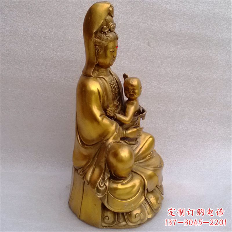 益阳纯铜观音雕塑
