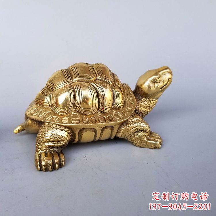 益阳静谧的纯铜乌龟雕塑