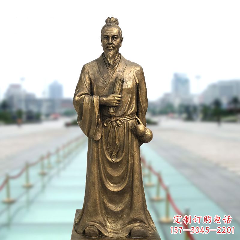 益阳铜雕艺术张仲景的精神实践