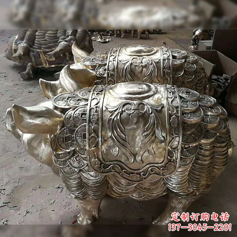益阳纯铜铸造的招财生肖动物风水雕塑