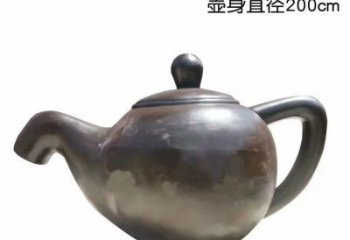 益阳青铜茶壶雕塑——彰显传统文化的艺术精髓