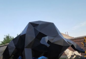 益阳华尔街牛大型玻璃钢动物雕塑