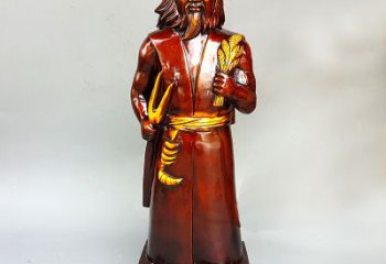 益阳神农氏铜像传承炎帝文化的艺术之作