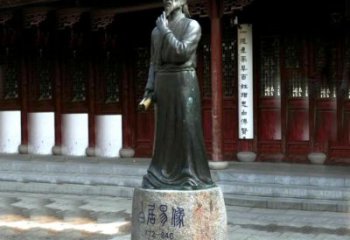 益阳白居易铜雕像向著名诗人致敬