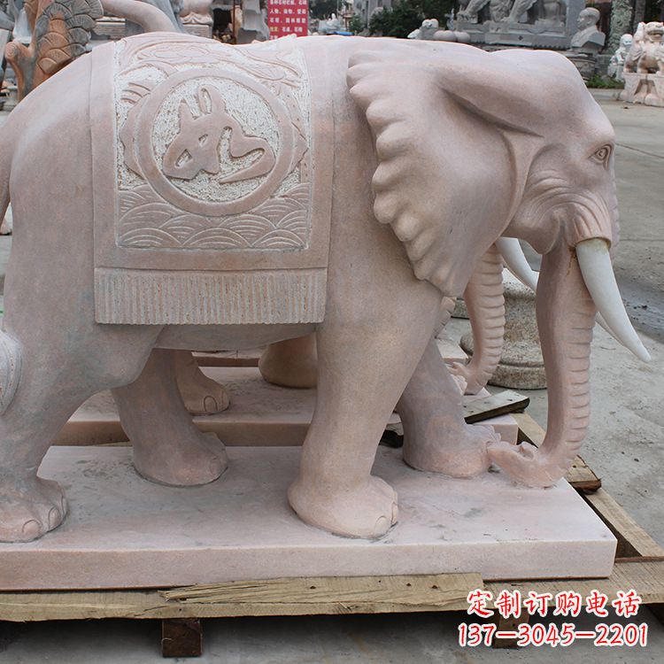 益阳祠堂门口大象石雕