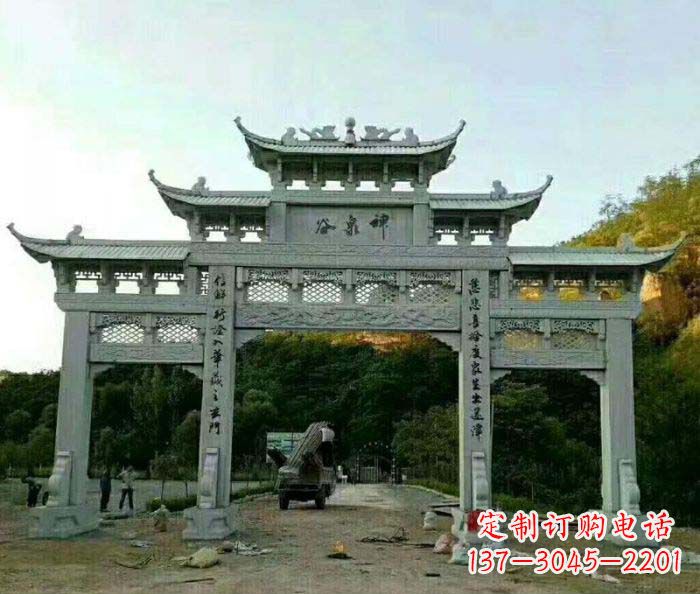 益阳村口石雕牌楼千百年文化瑰宝