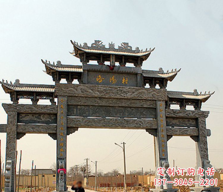 益阳牌坊雕塑——缅怀中国传统文化