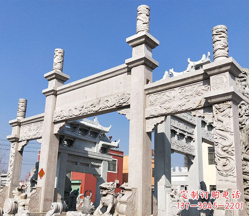 益阳村庄牌坊石雕——记录着悠久历史的传承