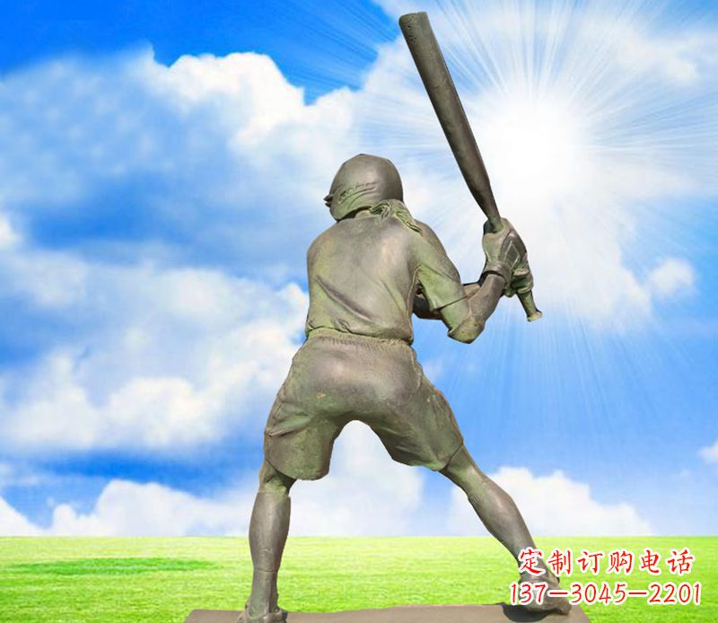 益阳纪念棒球精美的棒球雕塑