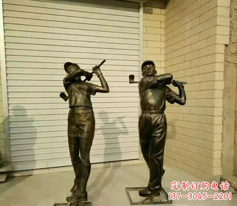 益阳高尔夫雕塑精致的艺术细节