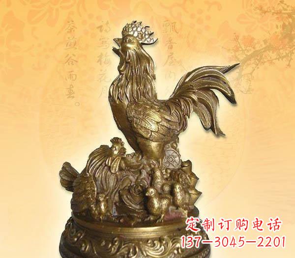 益阳传统的公鸡雕塑