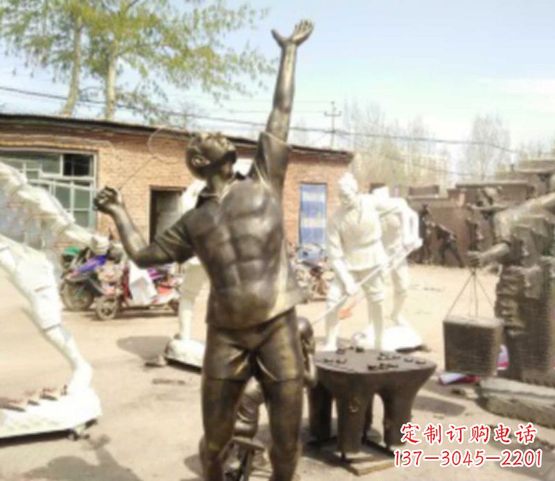 益阳羽毛球雕塑传承运动精神
