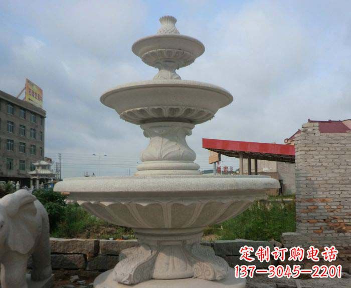 益阳喷泉雕塑灵动精致的大理石美