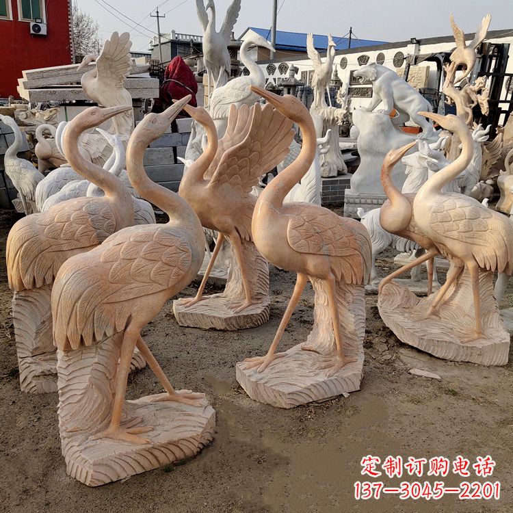 益阳仙鹤雕塑艺术的经典之作