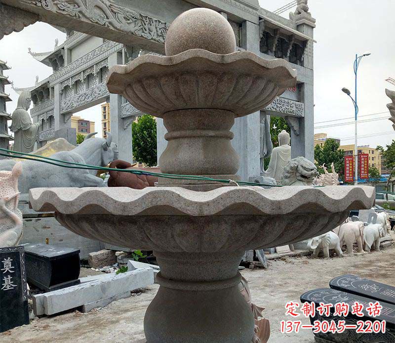 益阳大理石多层喷泉石雕