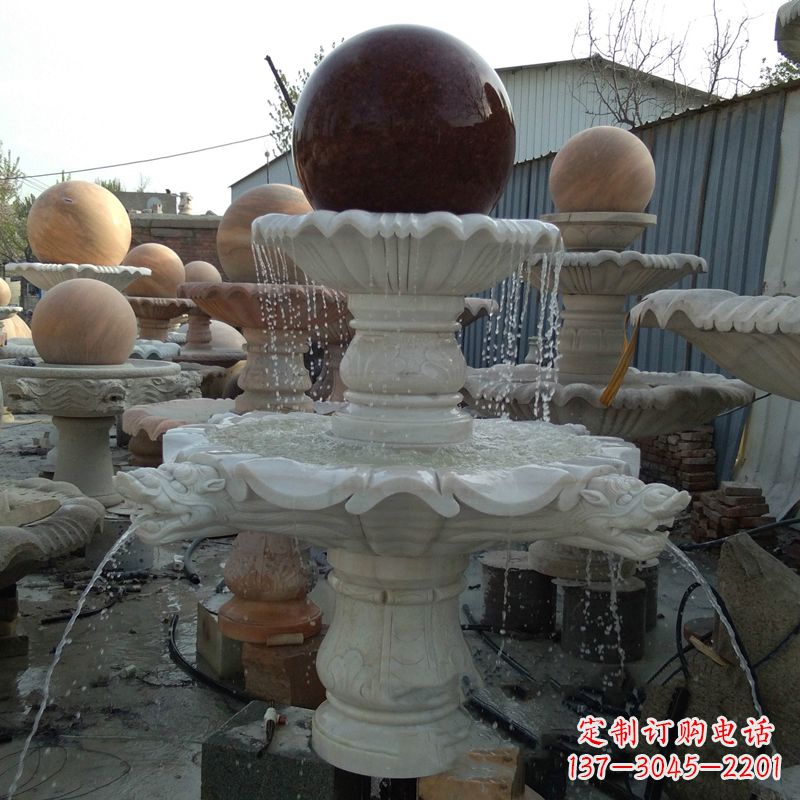 益阳大理石风水球雕塑传统文化的艺术精髓