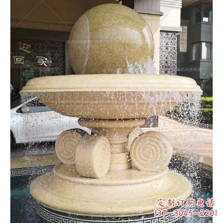 益阳大理石风水球雕塑传承古老文化的象征