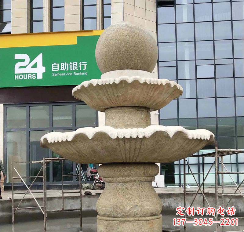 益阳大理石风水球喷泉雕塑——振奋人心的艺术杰作