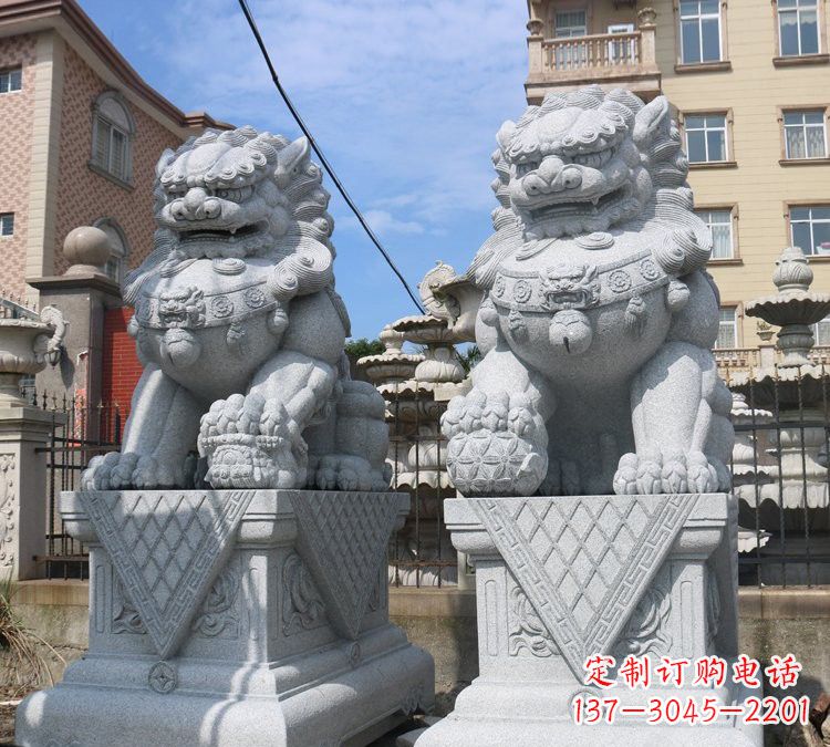益阳大理石狮子雕塑,助您拥有完美的家居装饰