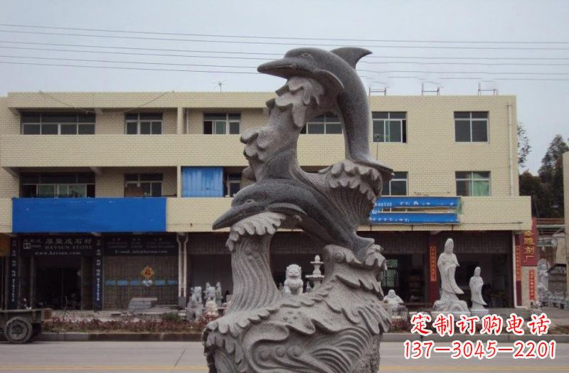 益阳大理石海豚雕塑