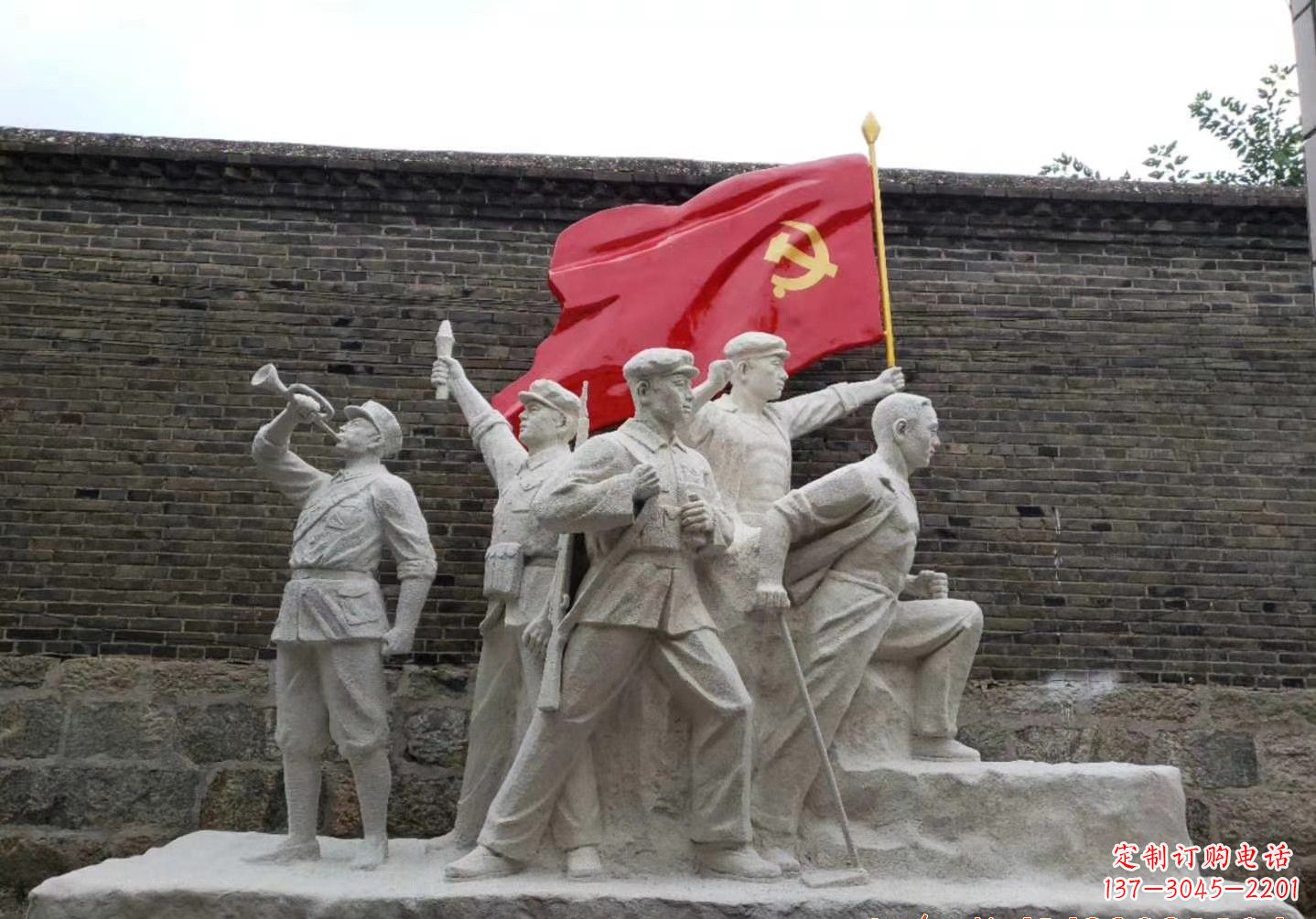 益阳红军雕塑把热血革命历史永久留存
