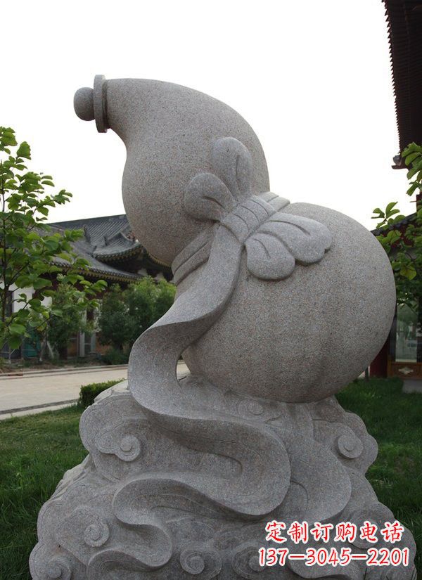 益阳中领雕塑大理石葫芦雕塑构筑完美建筑