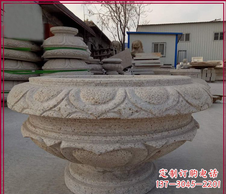 益阳大理石花盆雕塑