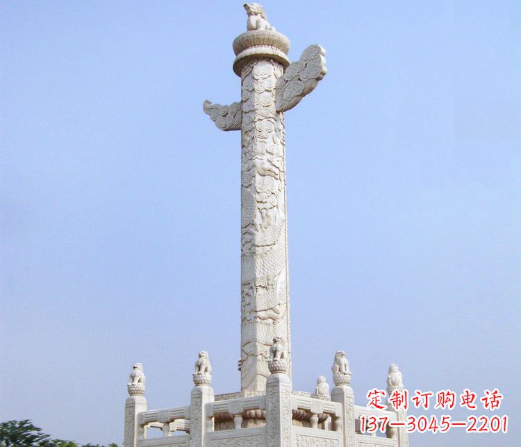 益阳大理石华表雕塑