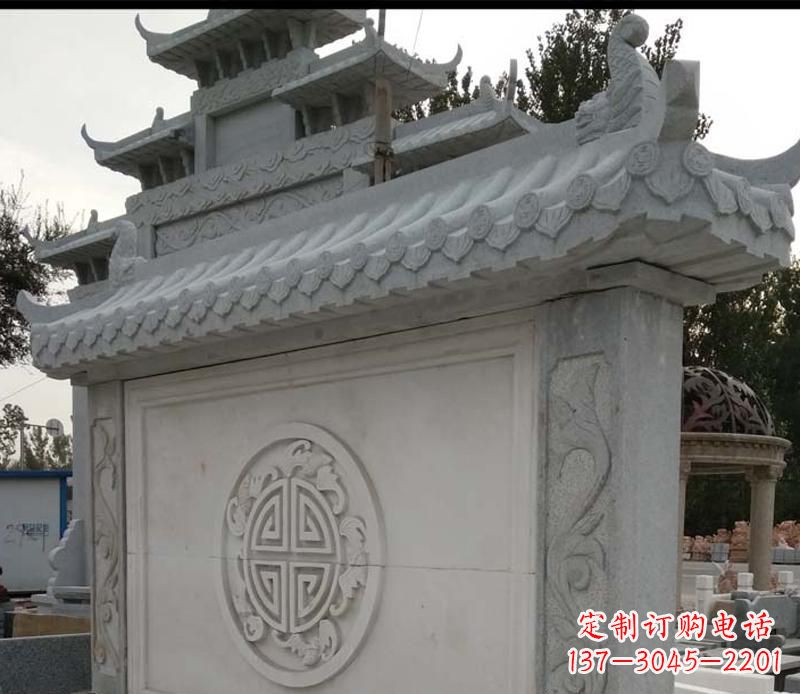 益阳精美大理石影壁雕塑