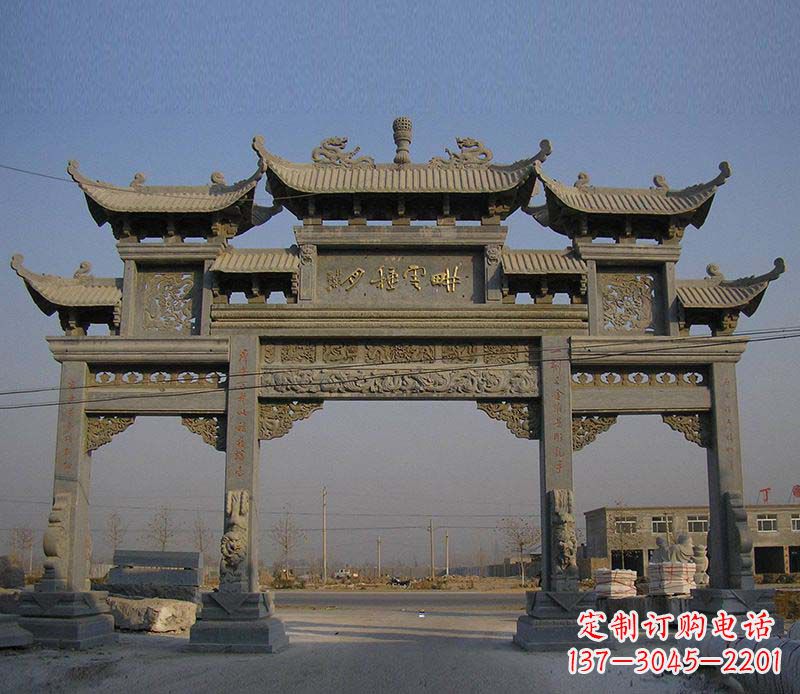 益阳大理石牌楼雕塑定制