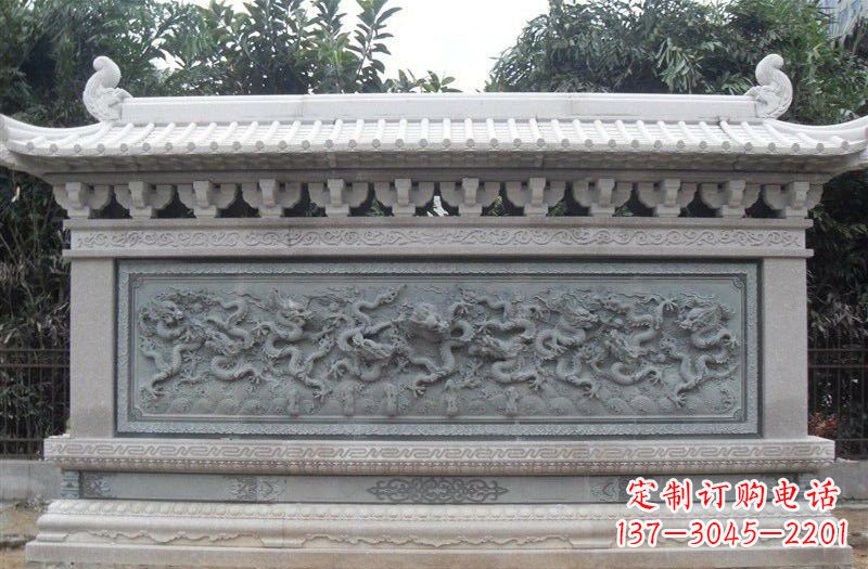 益阳大理石九龙壁雕塑