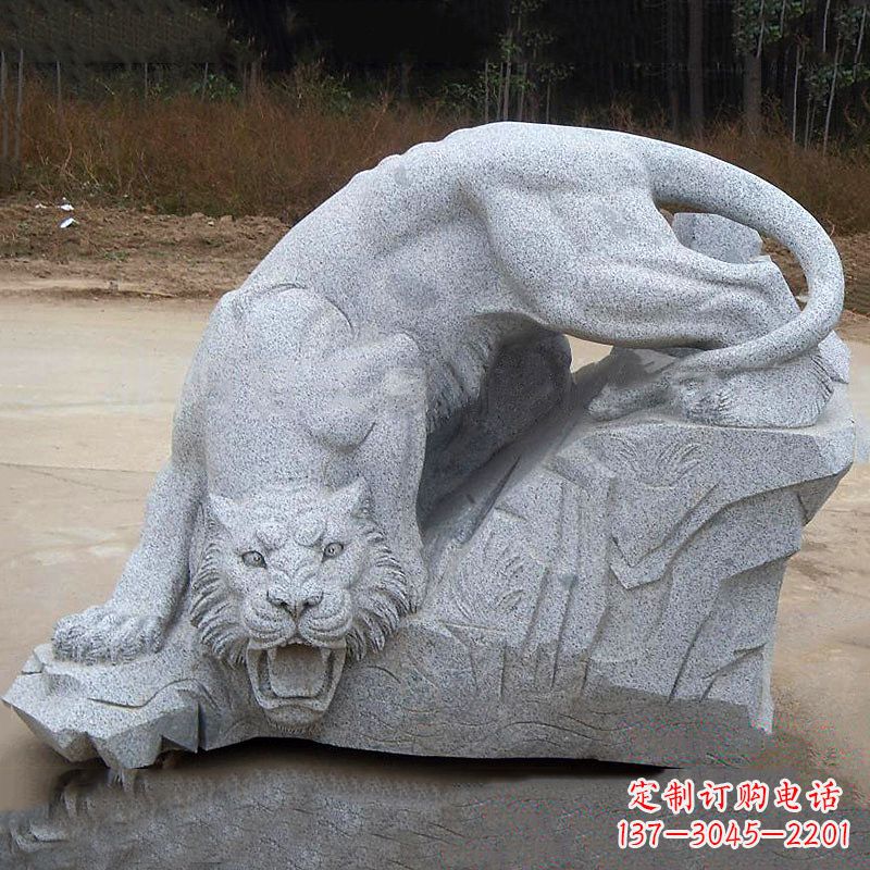益阳大理石老虎动物石雕