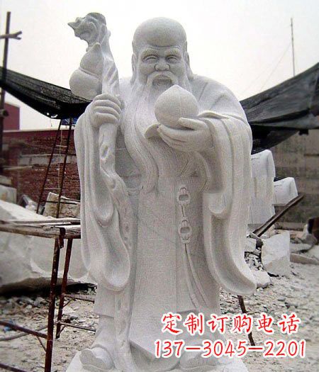 益阳大理石寿星雕塑