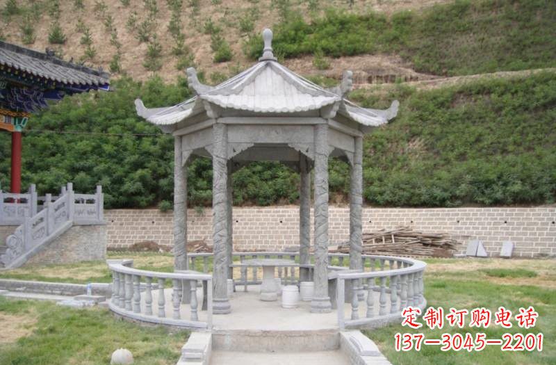 益阳精美大理石凉亭雕塑