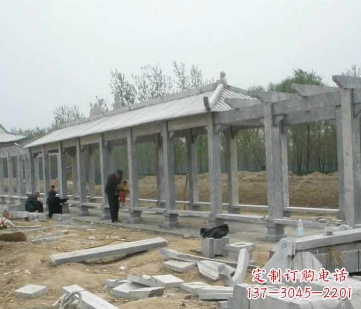 益阳精美大理石凉亭雕塑