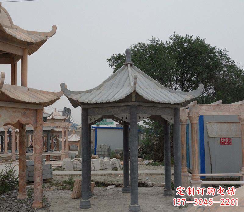 益阳大理石凉亭精美石雕