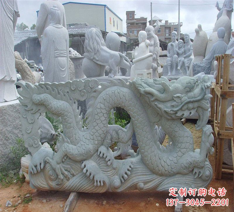 益阳大理石龙石雕传承古老文化,精雕细琢的艺术品