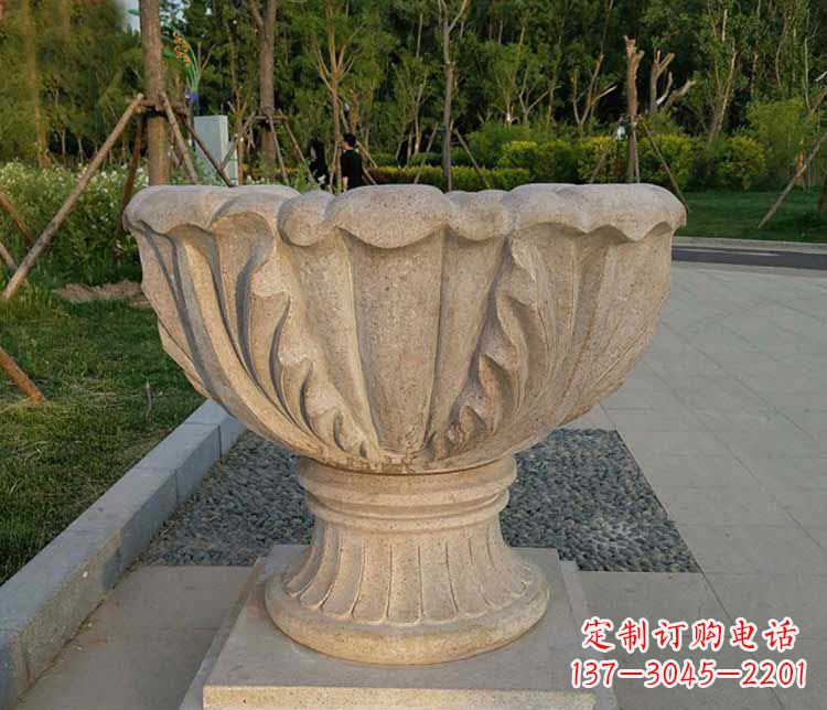益阳大理石欧式花钵雕塑