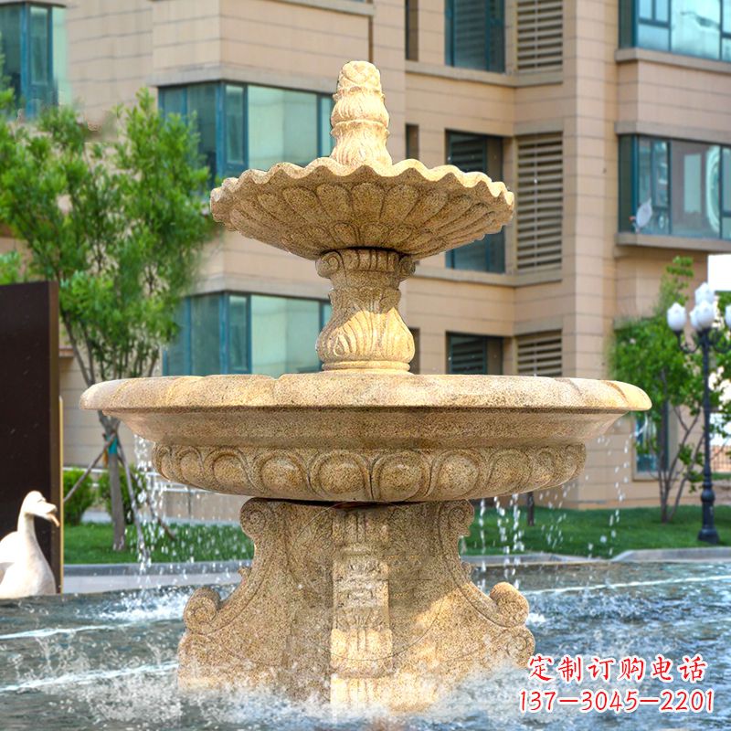 益阳精美大理石喷泉雕塑