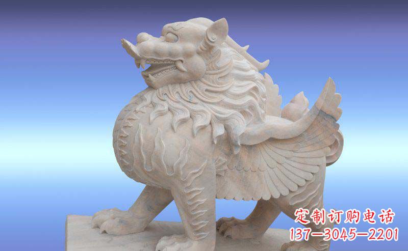 益阳大理石貔貅神兽石雕