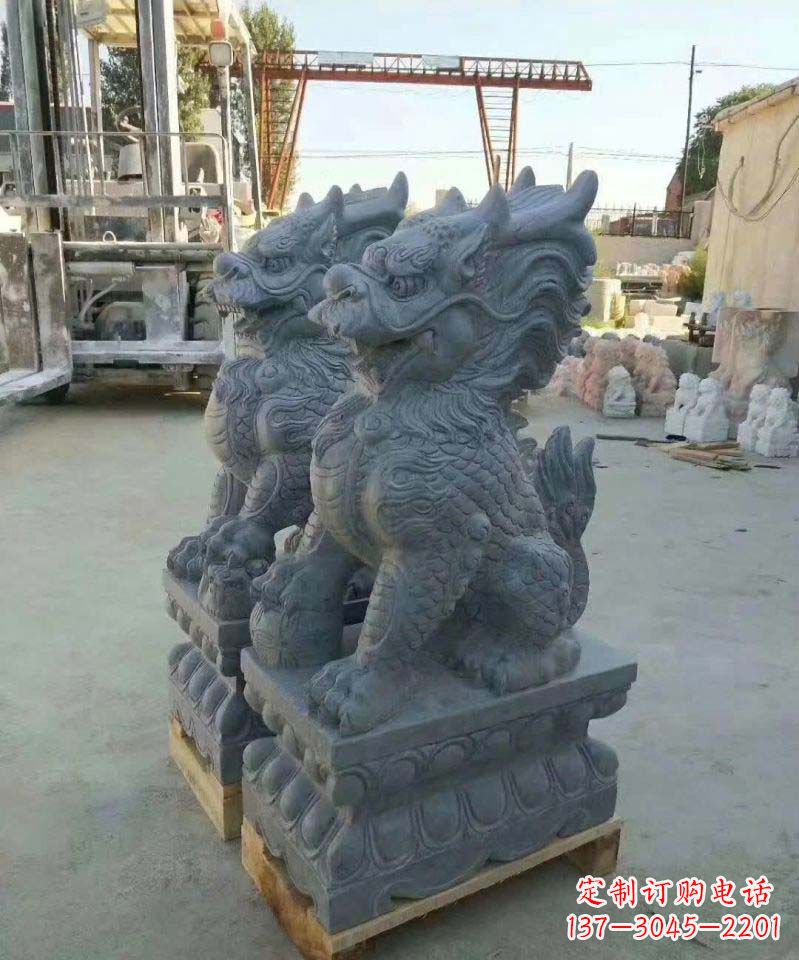 益阳精美大理石麒麟雕塑