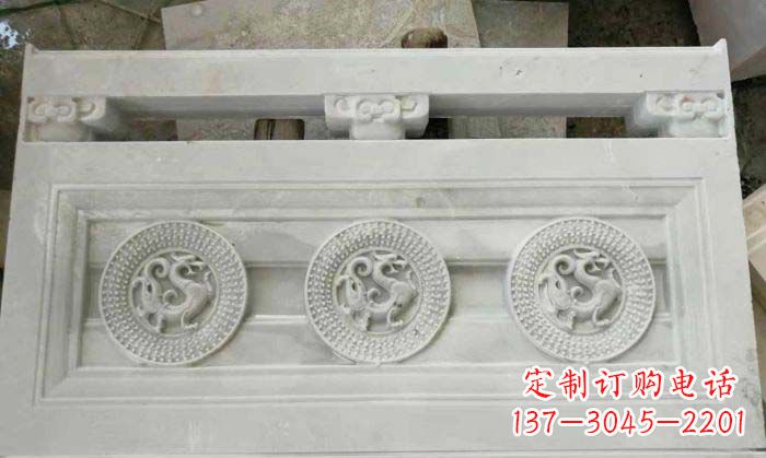 益阳精美青龙石浮雕栏板雕塑