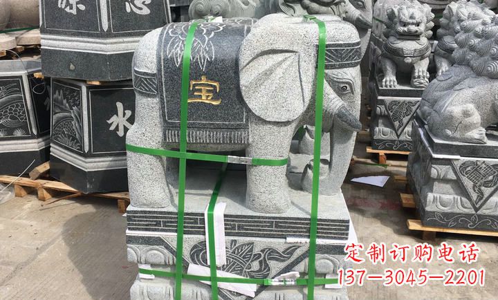 益阳大理石大象门口石雕